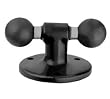 RAM 2.5" Round Flat Surface Mount Base with Post and Two 1" Balls