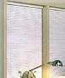 NEW 1 WHITE VINYL MINI BLIND - 25 WIDE X 64 LONG MINI BLINDS