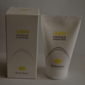 Exfoliating Peeling Feet & Heels Gel with Lemon Essential Oil & Sea Salt Crystals 120 ml