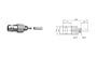 Teleg�rtner fiche BNC coaxiale G7, 50 OHM