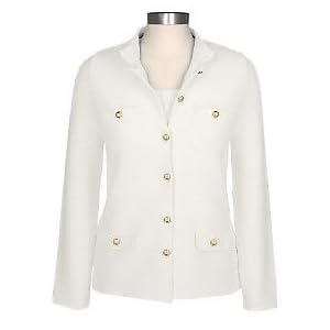 Buy Dialogue Euro-crepe Button Front Ribbed Cardigan and Tank by Dialogue