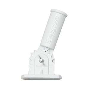 Evergreen Adjustable Pole Bracket, White - Cast Iron