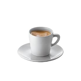 Bodum K5758 Hole in One Espresso Cup & Saucer-Set of Four
