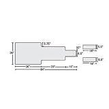 XRE-ADC Tablepad with Armboards, 1.5 T-Foam