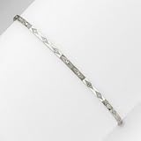 Sterling Silver 2mm Diamond-cut Slip-on Bangle Bracelet