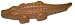 Gourmet Food : Solid Chocolate Alligator -- Ally The Gator , Milk Chocolate