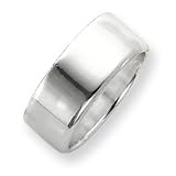 Sterling Silver 9mm Comfort Fit Flat Band
