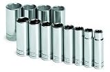 S K Hand Tools (SKT4822) 12 Piece 1/2in. Drive SAE Deep 6 Point Socket Set
