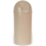 Rubbermaid-Beige Marshal Fire Resistant Plastic Containers 25 Gallon (8170-88BG) Category: Outdoor Trash Cans and Containers
