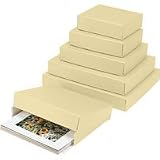 Lineco Archival 9 x 12 Print Storage Box, Drop Front Design, 9 x 12 x 1-1/2, Exterior Color: Tan