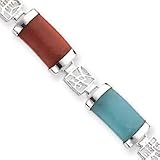 Open Backed Multi Colored Jade Onyx Bracelet 7 Inch Box Clasp JewelryWeb 216Hoen3KdL. SL160 Open Backed Multi Colored Jade Onyx Bracelet 7 Inch Box Clasp JewelryWeb