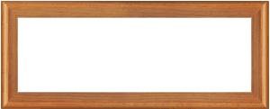 Fine furniture finish teak with a 'contour' bevel