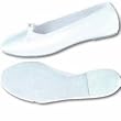 Children's White Deluxe Dyeable Satin Ballet Shoes