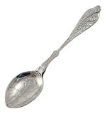 Stork Birth Record Spoon Sterling Silver New Baby Gift