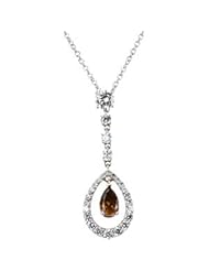 7/8 CT TW/05.25X04.00 18K White Gold Diamond Necklace