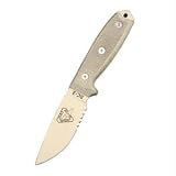 RAT Cutlery RC-3, OD Green Handle, Desert Tan Blade, Combo, Mod. Pommel