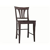 Color Cuisine Fan Splat Back Counter Stool Java Finish (Set of 2) - Broyhil ....