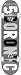 5Boro Blocks Snow Complete Skateboard - 8.25 w/ Raw Trucks & 52mm White Wheels