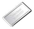 Personalized Modern Chrome Plated Money Clip - Bill Holder - Men's Valentines Gift - Groomsman Gift - Birthday Present Idea