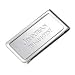 Personalized Modern Chrome Plated Money Clip - Bill Holder - Men's Valentines Gift - Groomsman Gift - Birthday Present Idea