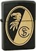 Bezeichnung: Zippo SC Freiburg Schwarz matt Artikelnummer: 272909 Ausf�hrung: Schwarz matt Front: 
Gelasert Katalog: Special Collection 2010 Zustand: Absolut neu und unbenutzt/unbef�llt.  Art: 
Regular Original Zippo