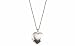 9ct White Gold 18mm Heart Plain Locket + 18