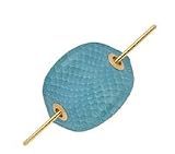 Colette Malouf Cobra Skin Pony Cuff - Turquoise