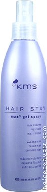 KMS Hair Stay Max 3 Gel Spray Max Volume, Hold & Control 8.5oz/250ml KMS Hair Stay Max 3 Gel Spray Max Volume, Hold & Control 8.5oz/250ml