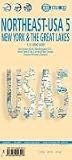 USA 5. Northeast USA. New York & the Great Lakes 1 : 3 000 000 (Borch Map)