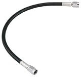 12 BLACK W/ CHR ENDS SS BRAKE HOSE - Goodridge -