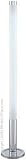 Ingress Floor Lamp in Chrome & White