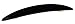 France Luxe Oblong Long and Skinny Barrette - Black