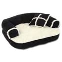 Petmate 28377 20-Inch Sofa Pet Bed with Pillow - Random Color - Beige, Black, Brown or Burgundy