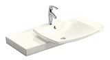 IMAGE OF KOHLER K-19034-1-96 Escale Vanity Top and Basin, Biscuit