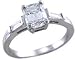 Platinum Engagement Ring 1.57 TCW