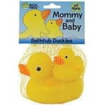 Mommy and Baby Rubber Duck ducky duckies Bath Set by Rich Frog
