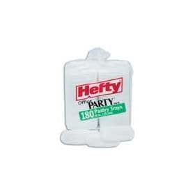 Hefty Foam Trays, 6in. Pastry, Pack Of 180
