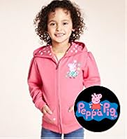 Peppa Pig Pure Cotton Zip Through Hooded Top