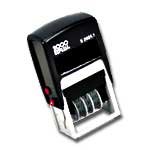 Cosco(R) Self-Inking Date and Message Stamp, “Faxed”, Blue/Red