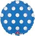 Blue Polka Dot 18 Inch Mylar Balloon