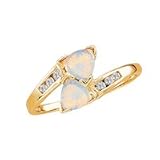 Opal and Diamond Fashion Ring in 10kt. Gold