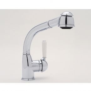 Rohl R7903SLMTCB, Rohl Kitchen Faucets, Country Side Lever Pull-Out Kitchen - Tuscan Brass