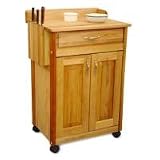 Cart with Knife Rack and Backsplash