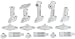 Dayton SMB-500-W Speaker Mounting Bracket 5 Pcs. White