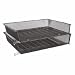 Rolodex 82405 Letter Tray, Side, Stack, Mesh, 14 1/4w x 10 1/16d x 2 15/16h, Black/Silver