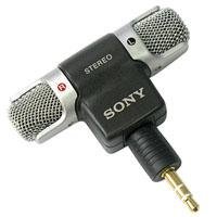  Sony ECM-DS70P Stereo Microphone - Electret - Detachable - 100Hz to 15kHz - Cable - Silver