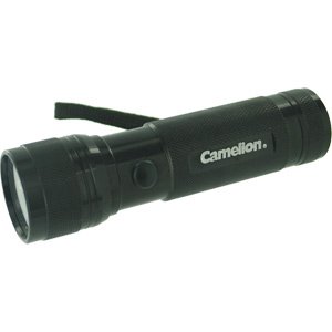 Camelion 12 LED Super Bright Aluminum Flashlight – Water & Shock Resistant (Black)