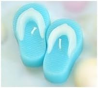 Blue Flip Flop Floating Candles With White Straps (5 boxes = 5 pairs)