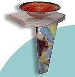 Charcoal Granite Pedestal Top GravityGlas