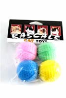 Coastal Rascals Cat Toy Sponge Ball 4 Pack